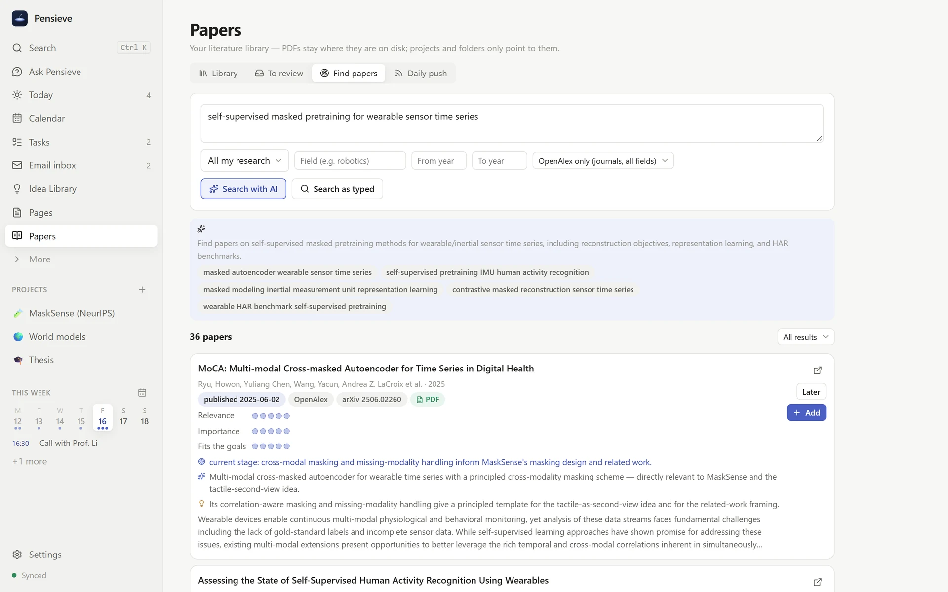 Find papers with AI