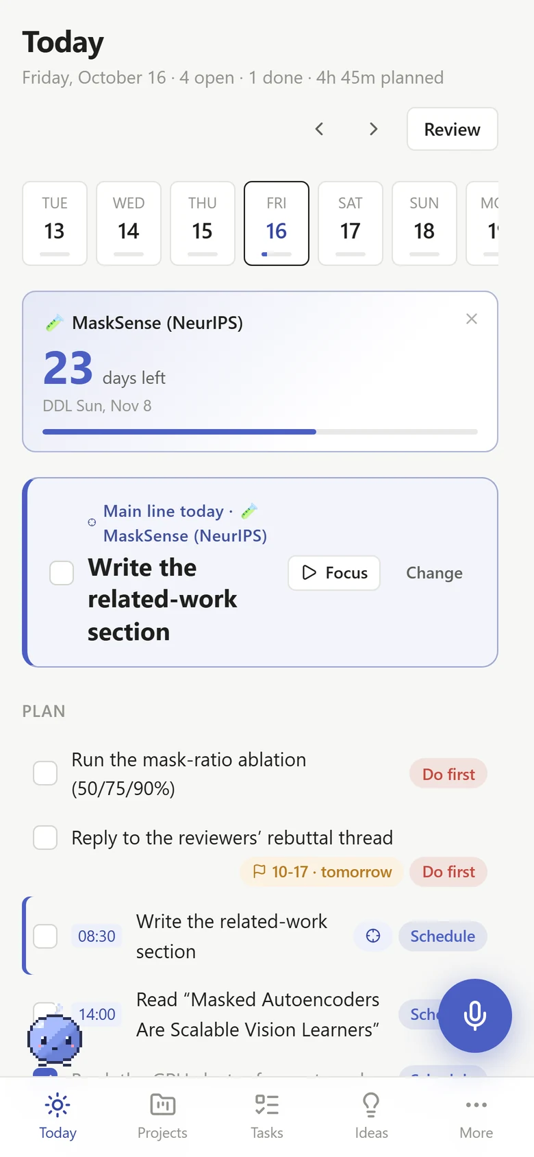 Today on a phone